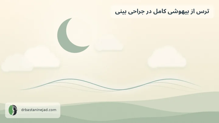 ماه آرام، ابرهای نرم و موج تنفس؛ تصویر شاخص مقاله ترس از بیهوشی کامل در جراحی بینی